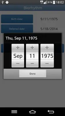Biorhythm android App screenshot 3